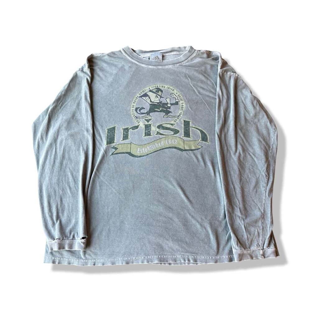 Vintage Adidas University of Notre Dame Fighting Irish Long Sleeve T-Shirt